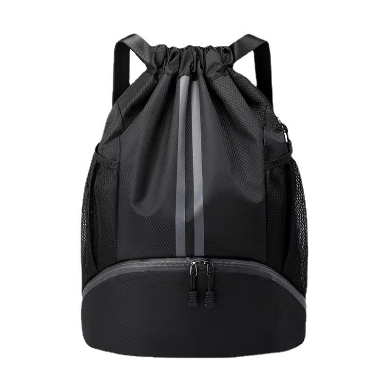 Dry & Wet Separation Drawstring Sports Backpack with Shoe Compartment (Set of 10)