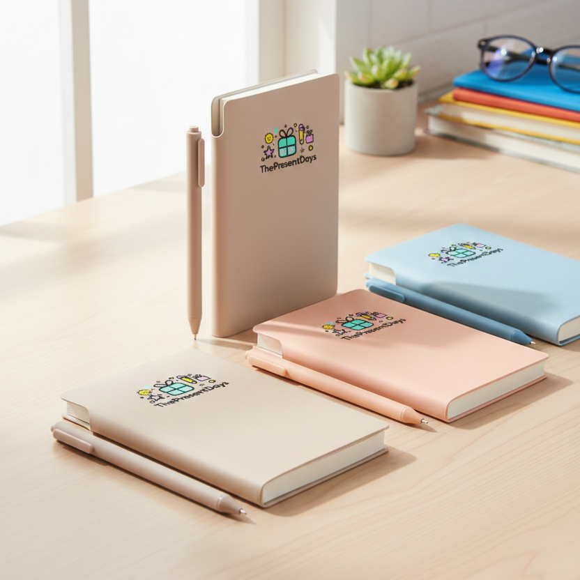 Soft-Cover Notebook with Pen Holder (Set of 10)