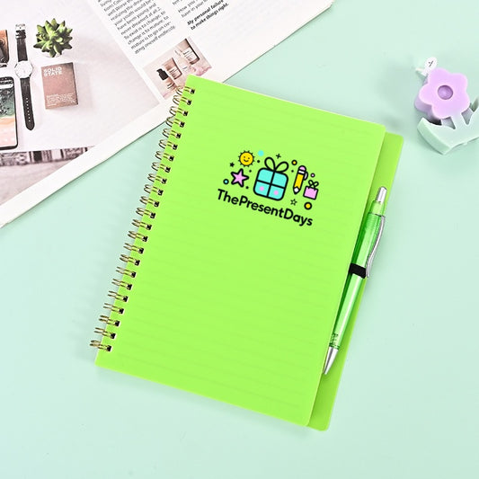 Spiral Notebook with Pen (Set of 10)